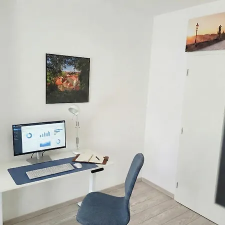 Karlin Executive - Standing Desk, Monitor & Garage * Prag